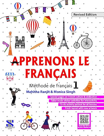 apprenons le francais french textbook 01 educational book 1st edition mahitha ranjit ,monica singh