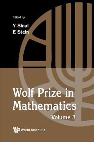 wolf prize in mathematics volume 3 1st edition elias m steinyakov sinai b00g8b0o6k