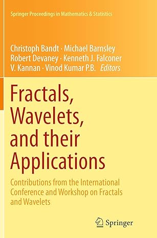 fractals wavelets and their applications contributions from the international conference and workshop on