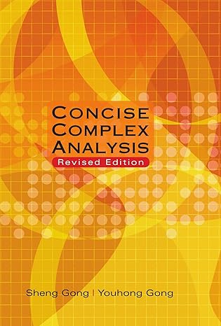 concise complex analysis 1st edition sheng gong ,youhong gong b007jv750g