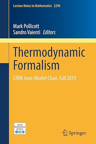 thermodynamic formalism cirm jean morlet chair fall 2019 1st edition mark pollicott ,sandro vaienti