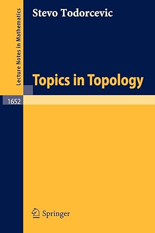 topics in topology 1997th edition stevo todorcevic 3540626115, 978-3540626114