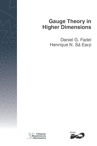 gauge theory in higher dimensions 1st edition daniel g fadel ,henrique n sa earp 8524404809, 978-8524404801