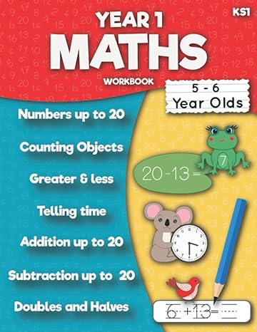 maths year 1 workbook ks1 numbers counting addition up to 20 subtraction up to 20 doubles and halves telling