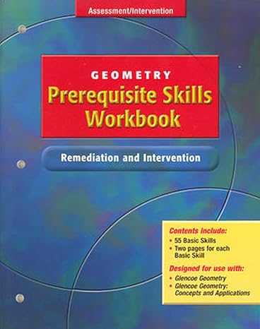 geometry prerequisite skills workbook remediation and intervention 2nd edition mcgraw hill 0078602009,