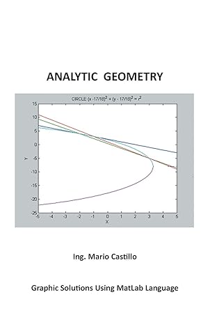 analytic geometry graphic solutions using matlab language 1st edition mario castillo 1463372566,