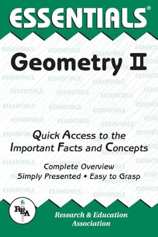 geometry ii essentials revised edition the editors of rea 0878916075, 978-0878916078