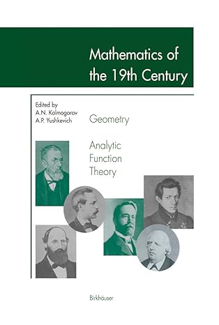 mathematics of the 19th century geometry analytic function theory 1st edition andrei n kolmogorov ,adolf