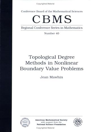 topological degree methods in nonlinear boundary value problems 1st edition jean mawhin 082181690x,