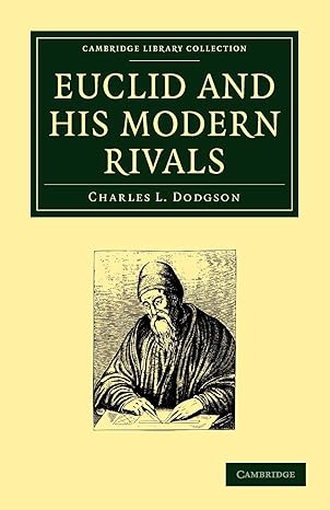 euclid and his modern rivals reissue edition charles l dodgson 1108001009, 978-1108001007