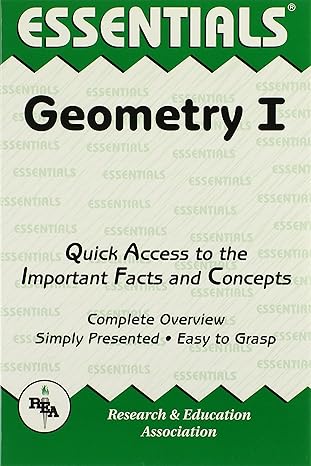 geometry i essentials reissue edition the editors of rea 0878916067, 978-0878916061