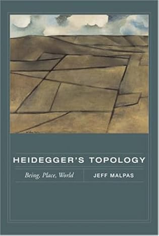 heideggers topology being place world 1st edition jeff e malpas b0086xezju