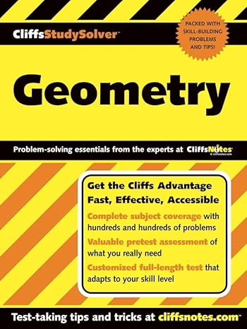 cliffsstudysolver geometry 1st edition david alan herzog 0764558250, 978-0764558252