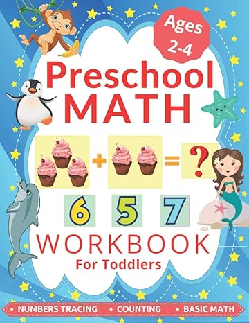 preschool math workbook for toddlers ages 2 4 learning to add and subtract number tracing book for