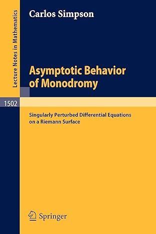 asymptotic behavior of monodromy singularly perturbed differential equations on a riemann surface 1991st