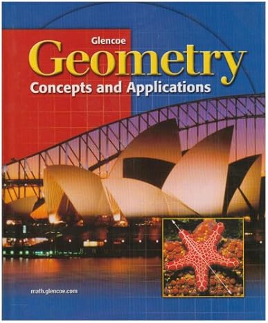 geometry concepts and applications   2001 student edition mcgraw hill/glencoe 0028348176, 978-0028348179