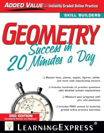 geometry success in 20 minutes a day 3rd edition learningexpress llc editors 157685745x, 978-1576857458