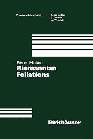 riemannian foliations 1st edition molino 1468486721, 978-1468486728