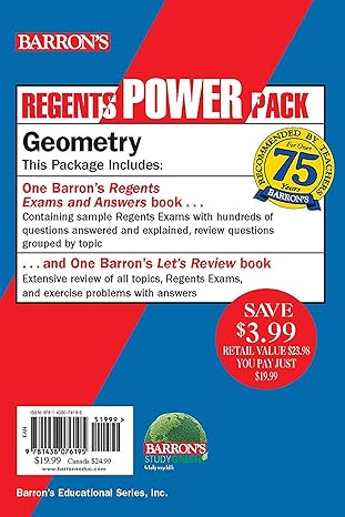 regents geometry power pack lets review geometry + regents exams and answers geometry pck edition andre