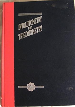 involutometry and trigonometry 1st edition werner franz vogel b013fnxr1m