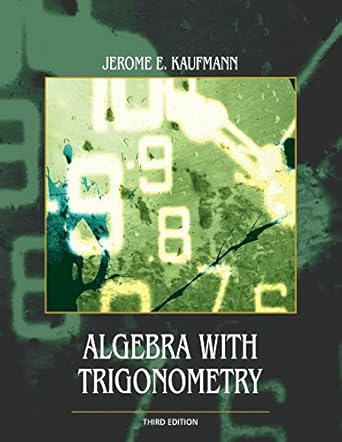 title algebra w/trigonometry custom 3rd edition jerome e kaufmann 0495451967, 978-0495451969