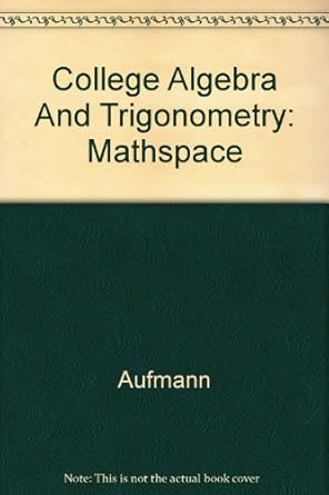 student ms cd for aufmanns algebra and trigonometry 5th edition richard n aufmann 0618386874, 978-0618386871