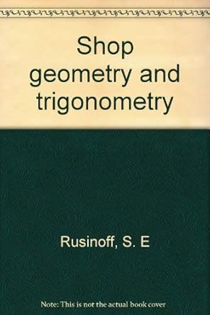 shop geometry and trigonometry 1st edition s e rusinoff b0007e76q0