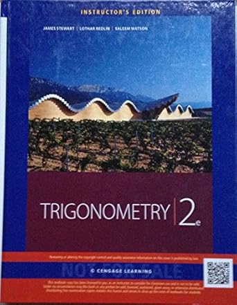 ie trigonometry 2e 1st edition stewart 1133103596, 978-1133103592