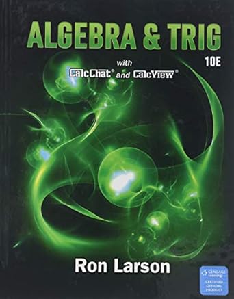 algebra and trigonometry loose leaf version 1st edition ron larson 1337291536, 978-1337291538