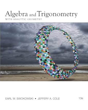 bundle algebra and trigonometry with analytic geometry 13th + webassign printed access card for