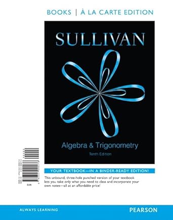 algebra and trigonometry books a la   plus new mylab math access card package 10th edition michael sullivan