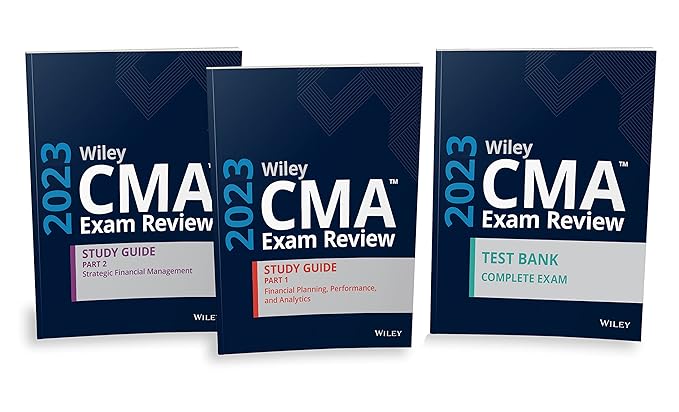 wiley cma exam study guide and online test bank 2023 complete set 1st edition wiley 1394157568, 978-1394157563