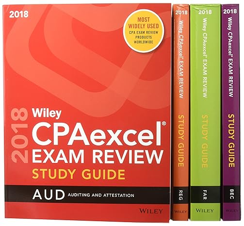 wiley cpaexcel exam review 2018 study guide complete set 1st edition wiley 1119481031, 978-1119481034