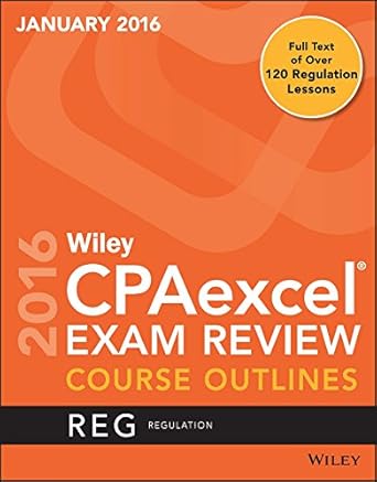 wiley cpaexcel exam review january 2016 course outlines regulation 4th edition wiley 1119236649,