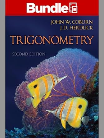 trigonometry with connect access card math access card 2nd edition john coburn 1259245527, 978-1259245527