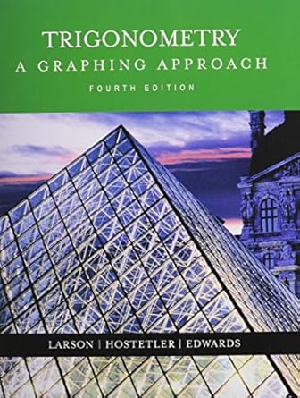 trigonometry a graphing approach + study + solutions guide + mathspace cd 4th ed + smarthinking 1st edition