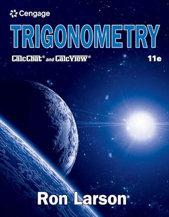 bundle trigonometry 11th + webassign single term printed access card 11th edition ron larson 0357533895,