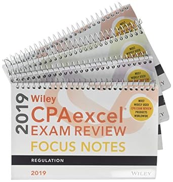 wiley cpaexcel exam review 2019 focus notes complete set 1st edition wiley 1119519764, 978-1119519768