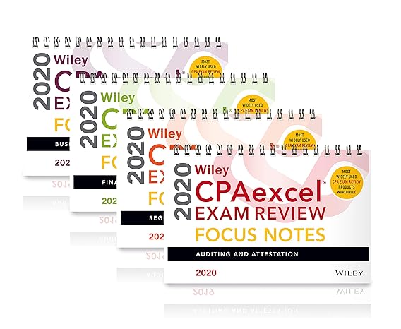 wiley cpaexcel exam review 2020 focus notes complete set 1st edition wiley 1119647614, 978-1119647614