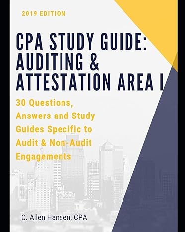 cpa study guide auditing and attestation area i 30 questions answers and study material for audit and non