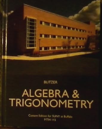 algebra and trigonometry   for suny at buffalo custom edition  0536207445, 978-0536207449