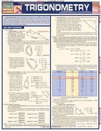 trigonometry by inc barcharts 1st edition  b01mrihfay