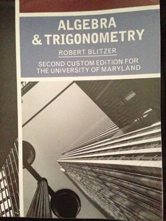 algebra+trigonometry custom 1st edition  1256682977, 978-1256682974