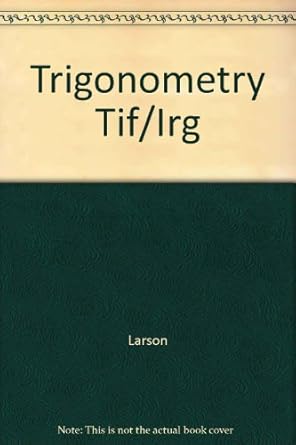 test item file and instructors resource guide for trigonometry fourth edition 1st edition  0669417408,