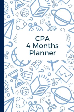 cpa exam 4 months planner cpa exam study material 1st edition creative journaling b0brlvr5y4