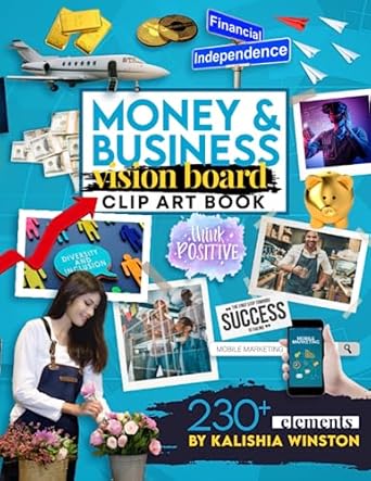 money and business vision board clip art book achieve financial success with an inspiring collection of 230+