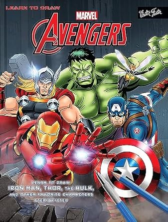 learn to draw marvel s the avengers learn to draw iron man thor the hulk and other favorite characters step
