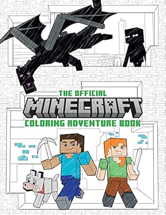 the official minecraft coloring adventures book create explore color for young artists and kids 5 10 1st