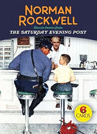 norman rockwell 6 cards classic covers from the saturday evening post 1st edition norman rockwell 0486838137