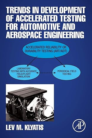 trends in development of accelerated testing for automotive and aerospace engineering 1st edition lev m